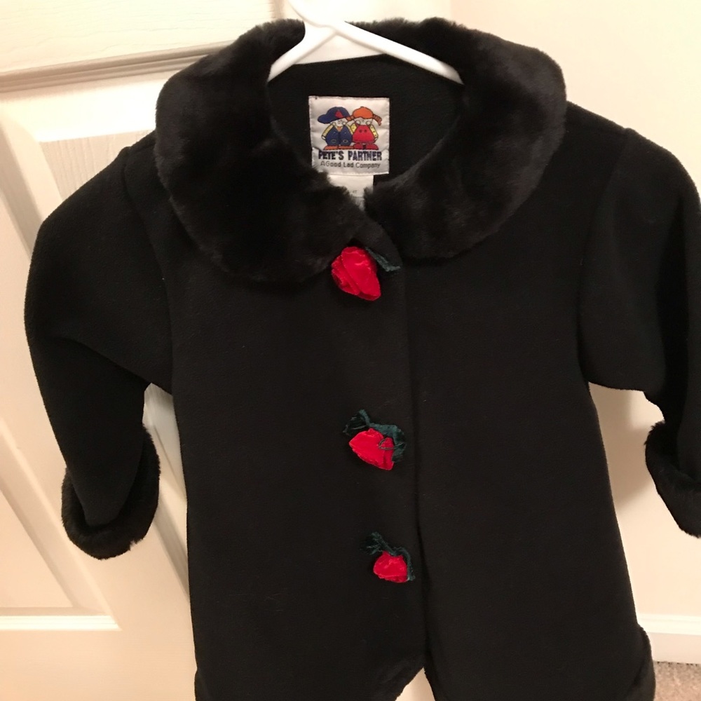 Girls size 4T coat and hat